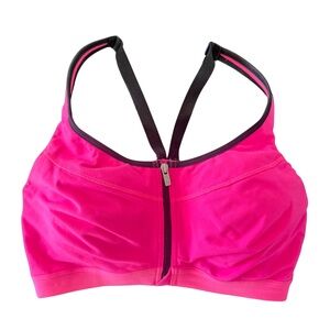 VSX Sport Hot Pink and Black Sports Bra